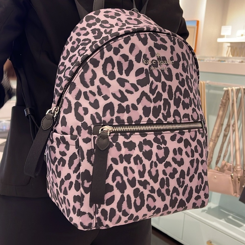 Kate Spade Chelsea Spotted Leopard Print Medium Backpack
Violet Mist
NWT - Picture 8 of 16